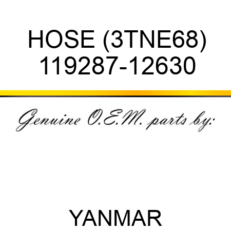 HOSE (3TNE68) 119287-12630