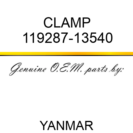 CLAMP 119287-13540