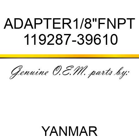 ADAPTER,1/8