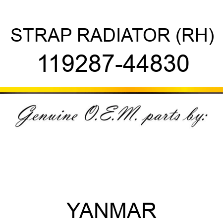 STRAP, RADIATOR (RH) 119287-44830