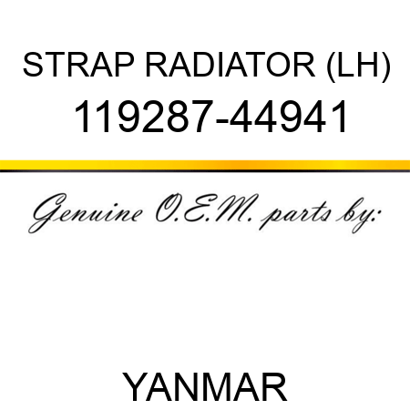 STRAP RADIATOR (LH) 119287-44941