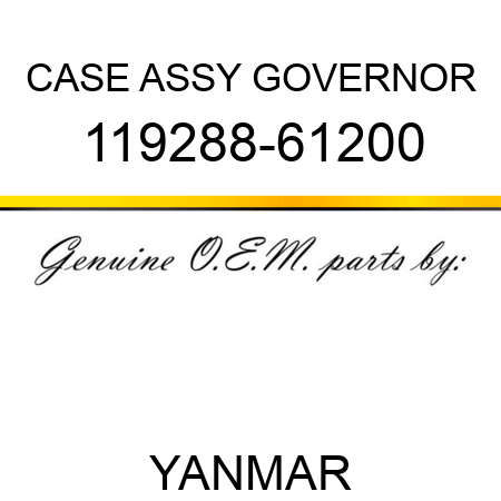 CASE ASSY, GOVERNOR 119288-61200