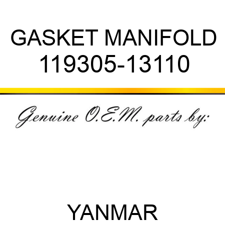 GASKET, MANIFOLD 119305-13110