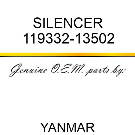 SILENCER 119332-13502