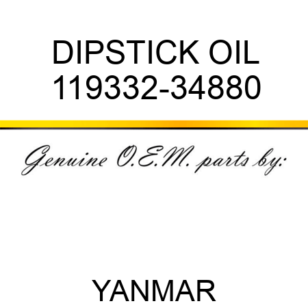 DIPSTICK, OIL 119332-34880
