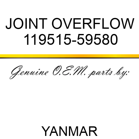 JOINT, OVERFLOW 119515-59580