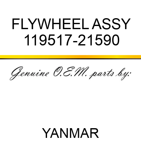 FLYWHEEL ASSY 119517-21590