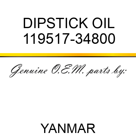 DIPSTICK, OIL 119517-34800