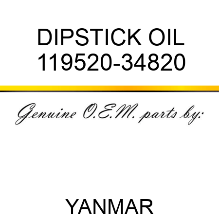 DIPSTICK, OIL 119520-34820