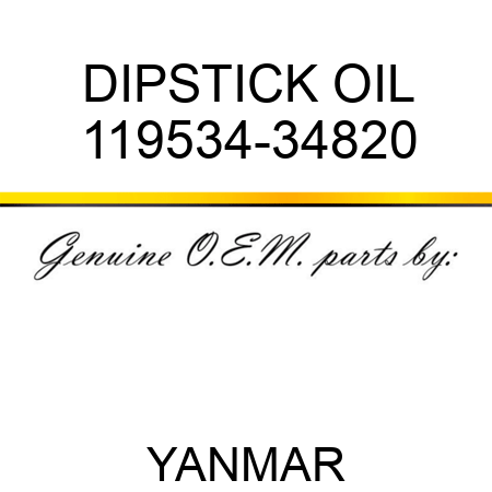 DIPSTICK, OIL 119534-34820