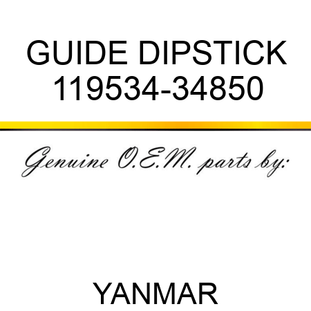GUIDE, DIPSTICK 119534-34850