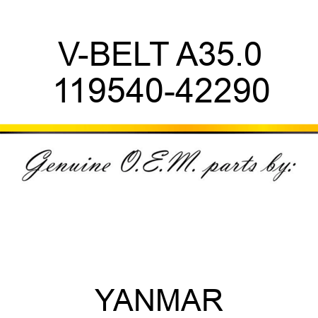 V-BELT, A35.0 119540-42290