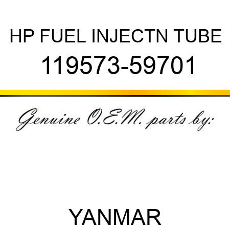 HP FUEL INJECTN TUBE 119573-59701