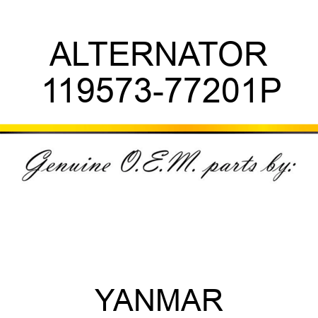 ALTERNATOR 119573-77201P