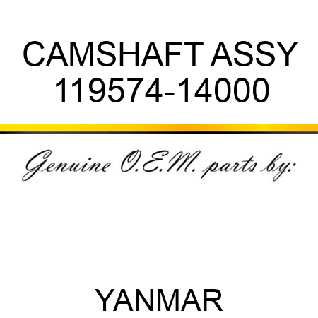 CAMSHAFT ASSY 119574-14000