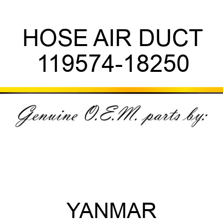 HOSE, AIR DUCT 119574-18250