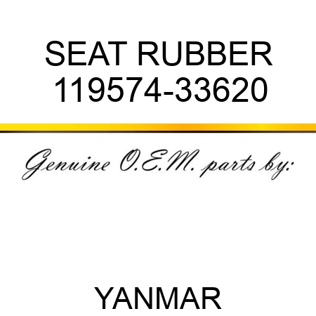 SEAT, RUBBER 119574-33620