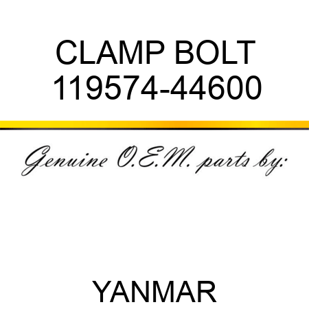 CLAMP, BOLT 119574-44600