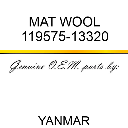MAT, WOOL 119575-13320