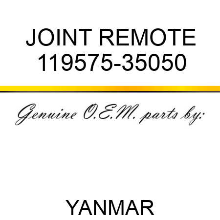 JOINT, REMOTE 119575-35050