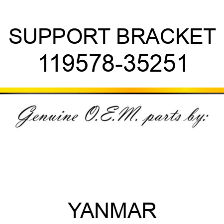 SUPPORT, BRACKET 119578-35251
