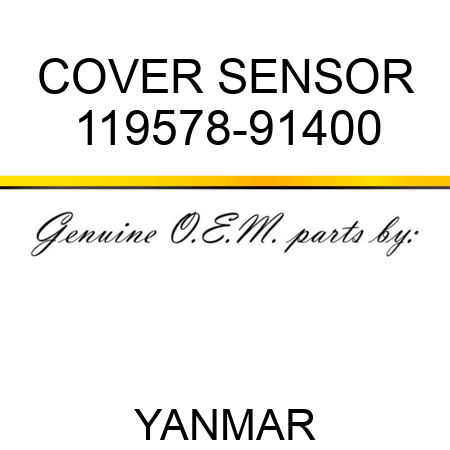 COVER, SENSOR 119578-91400