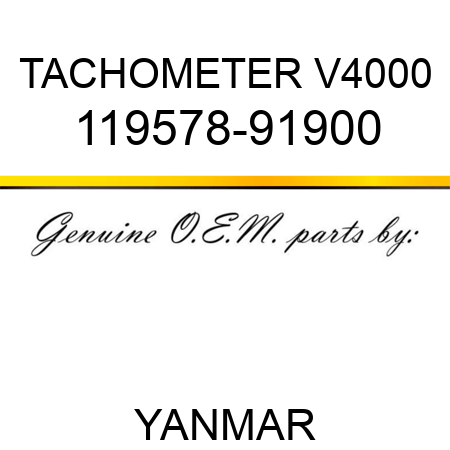 TACHOMETER, V4000 119578-91900