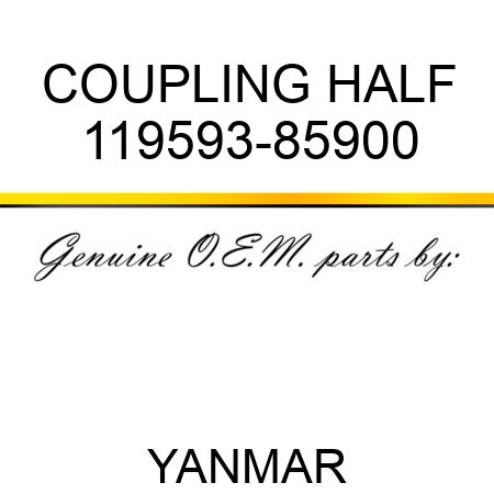 COUPLING, HALF 119593-85900