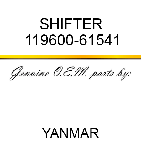 SHIFTER 119600-61541