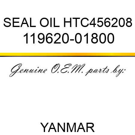SEAL, OIL HTC456208 119620-01800