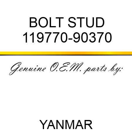 BOLT, STUD 119770-90370