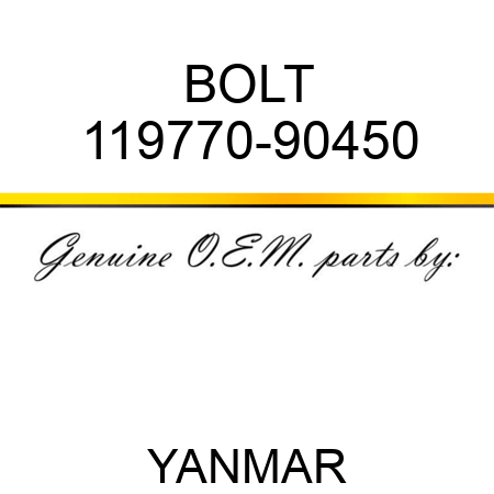 BOLT 119770-90450