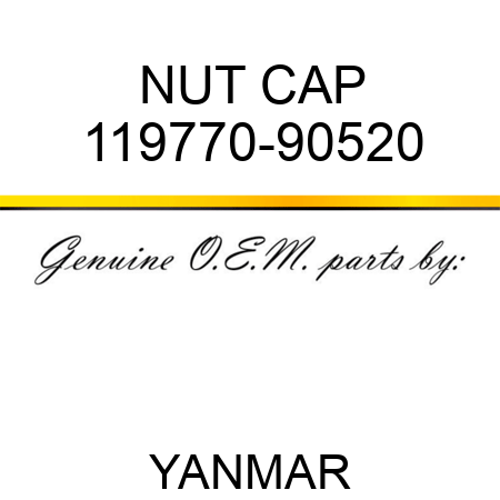 NUT, CAP 119770-90520