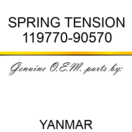 SPRING, TENSION 119770-90570