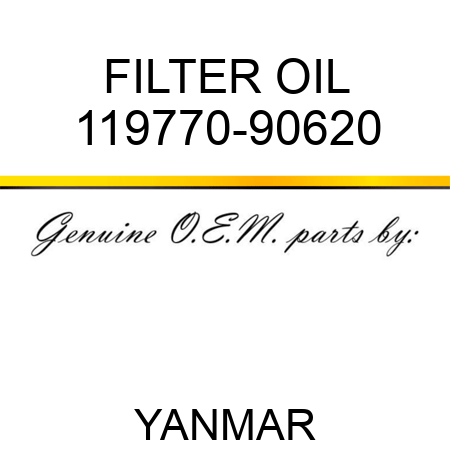 FILTER, OIL 119770-90620