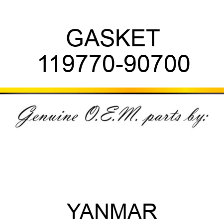 GASKET 119770-90700