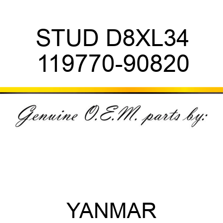 STUD, D8XL34 119770-90820