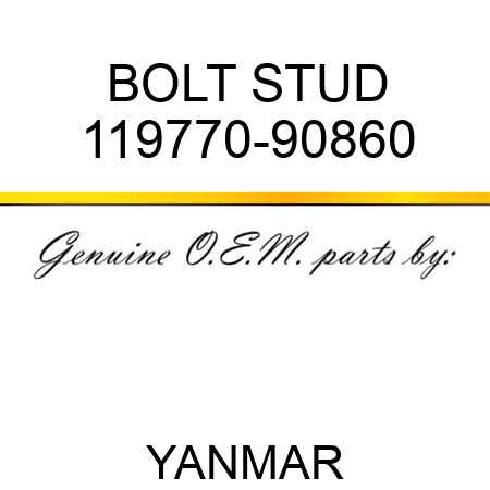 BOLT, STUD 119770-90860
