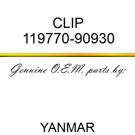 CLIP 119770-90930
