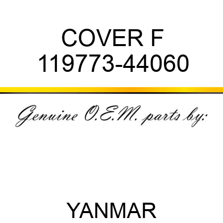 COVER, F 119773-44060