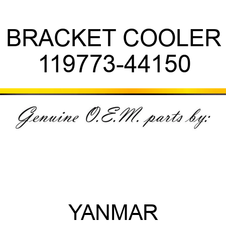 BRACKET, COOLER 119773-44150