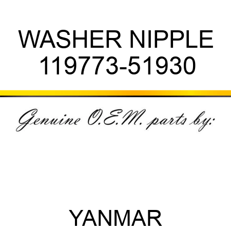 WASHER, NIPPLE 119773-51930