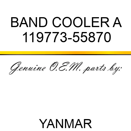 BAND, COOLER A 119773-55870