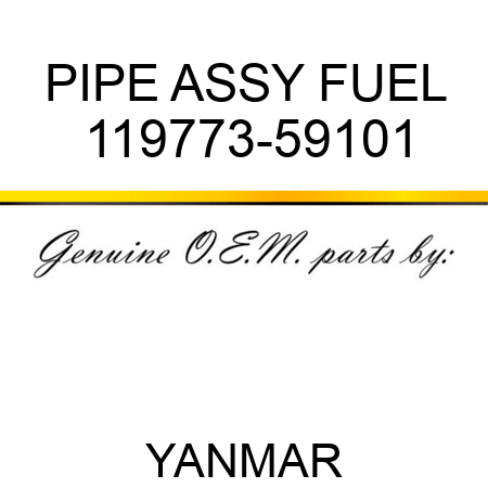 PIPE ASSY, FUEL 119773-59101