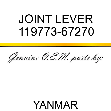 JOINT, LEVER 119773-67270