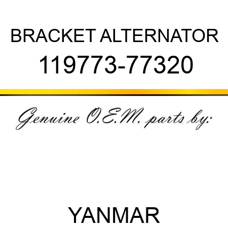 BRACKET, ALTERNATOR 119773-77320