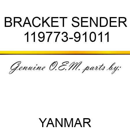 BRACKET, SENDER 119773-91011