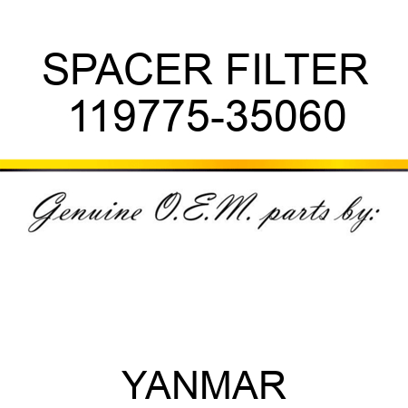 SPACER, FILTER 119775-35060