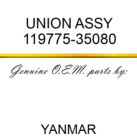 UNION ASSY 119775-35080