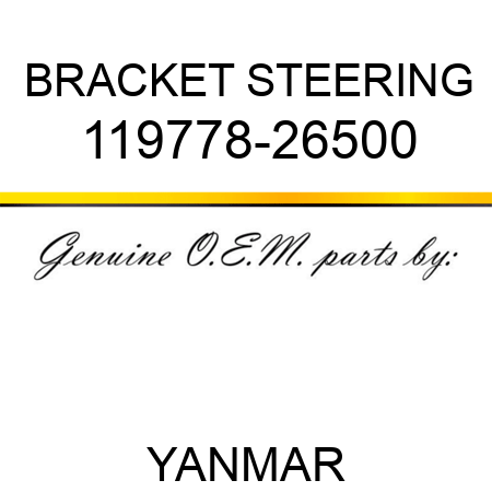 BRACKET, STEERING 119778-26500
